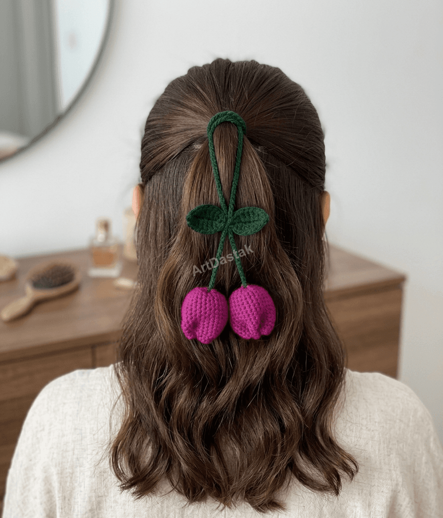 Tulip Hair Ponytail Holder