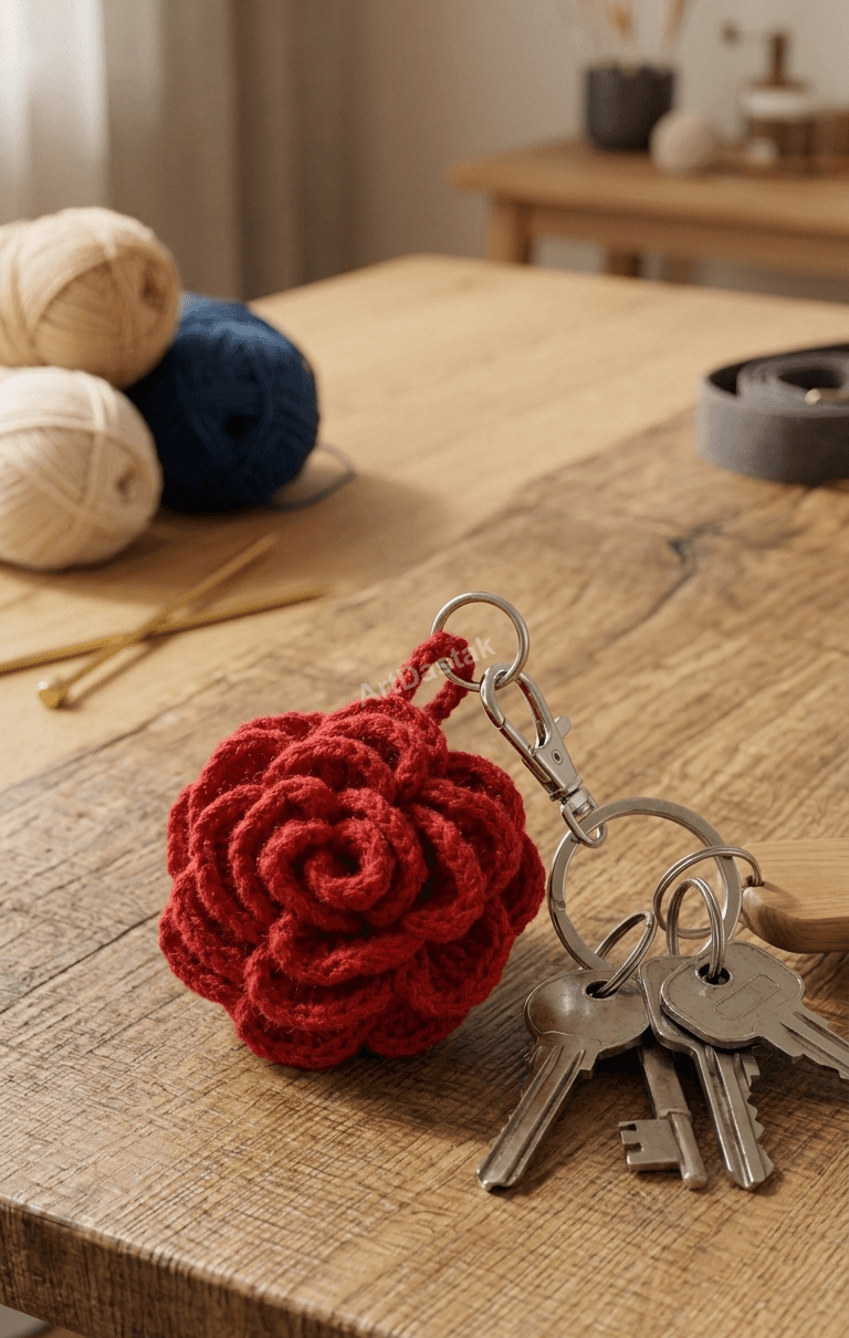 Rose Keychain